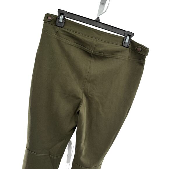 Talbots Green Lexington Ponte Knit Skinny Ankle Pants - Picture 6 of 12